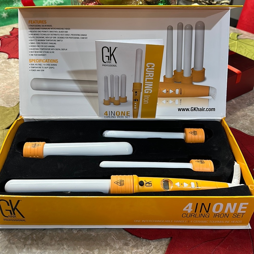 GK 4 IN ONE CURLING IRON SET